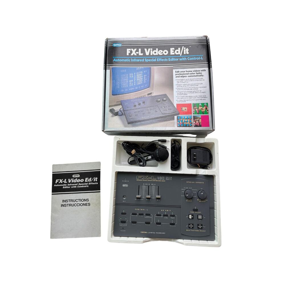 Vintage 1994 Sima Video FX-L Ed/it Editor & Sound Mixer Model SFX-L